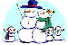 sněhuláčí rodina